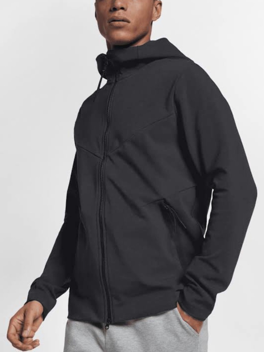 Nike - Sportswear Tech Pack Stretch Zip-Up Cotton Rayon Black Hoodie - XXL